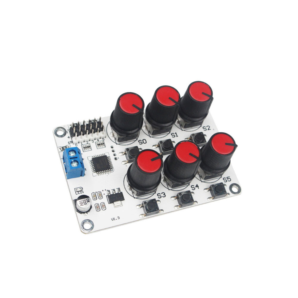 DC 5V-8.4V 6-way Knob Servo Controller Control Board Robot Arm Manipulator New