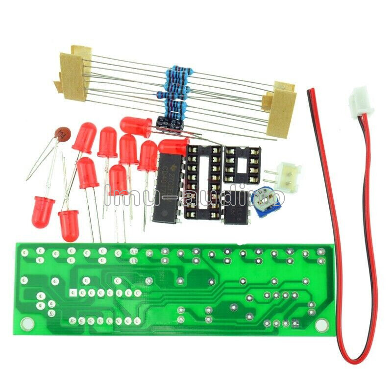 NE555+CD4017 LED Light Water Electronic Suite Lamp Module Red DIY Kit