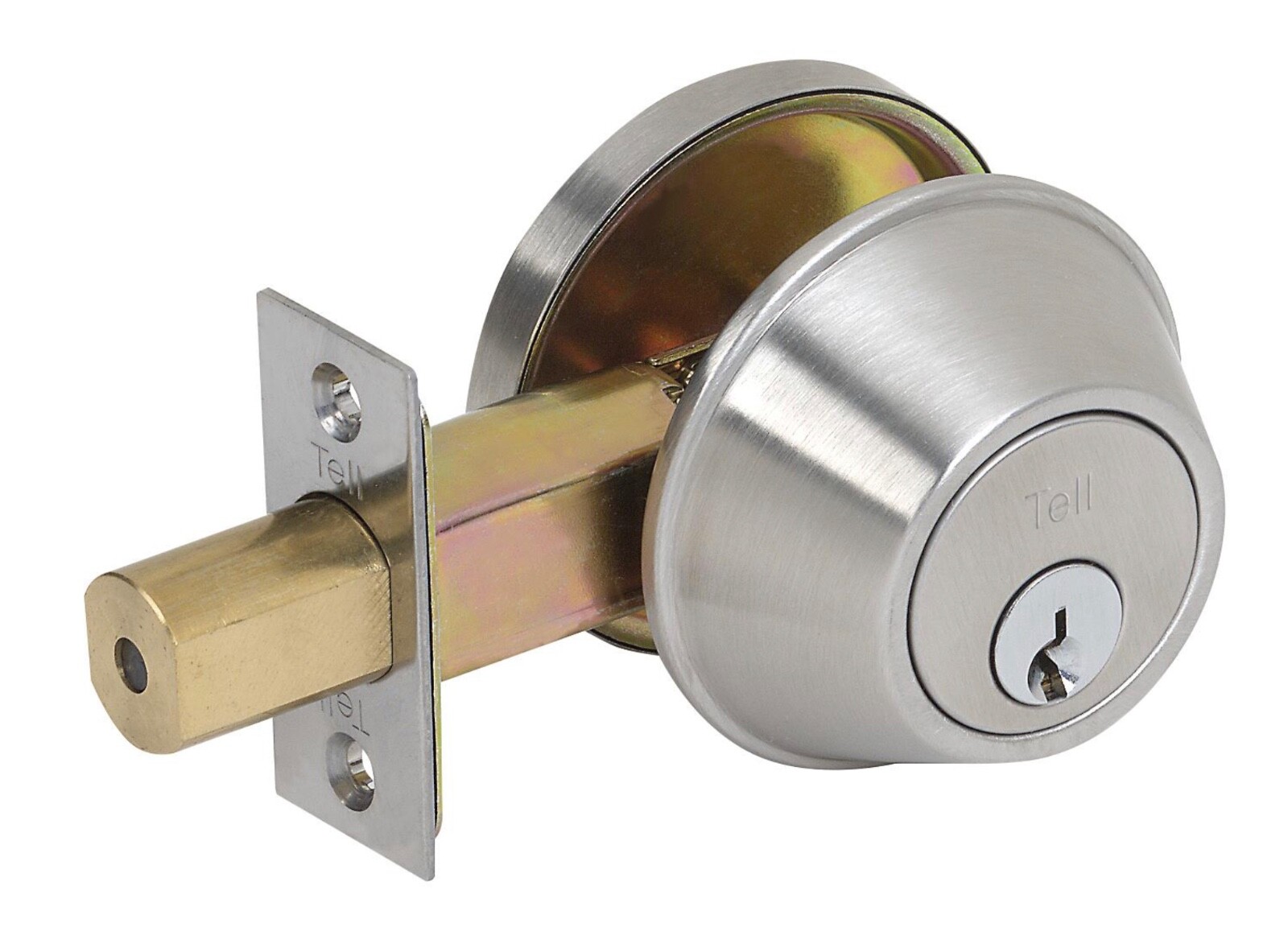 Tell Commercial DB2051 32D ADJ SCC CS 1-Cyl Deadbolt KD - Satin Stainless Steel