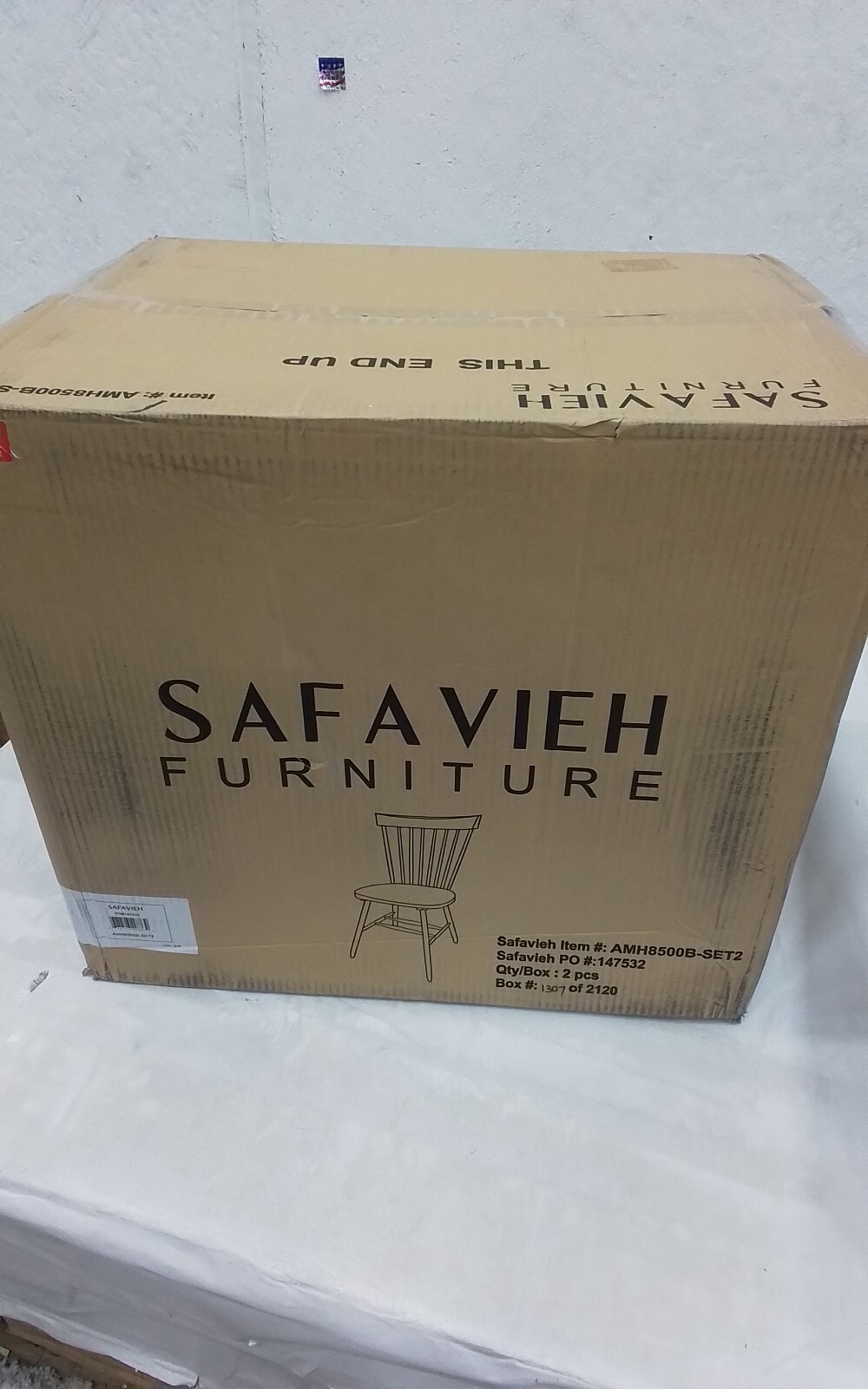 Safavieh PARKER SPINDEL SIDE CHAIR, Reduced Price 2172753025 AMH8500B-SET2