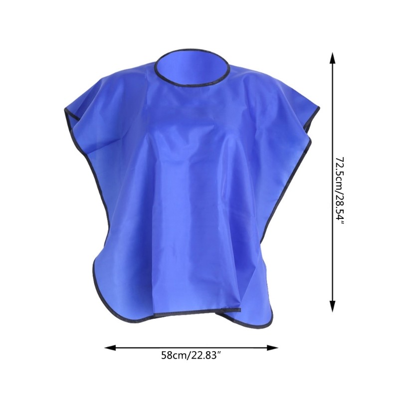 Short Square Waterproof Hairdressing Hair Cut Salon Hairstylist Gown Cape Cloth