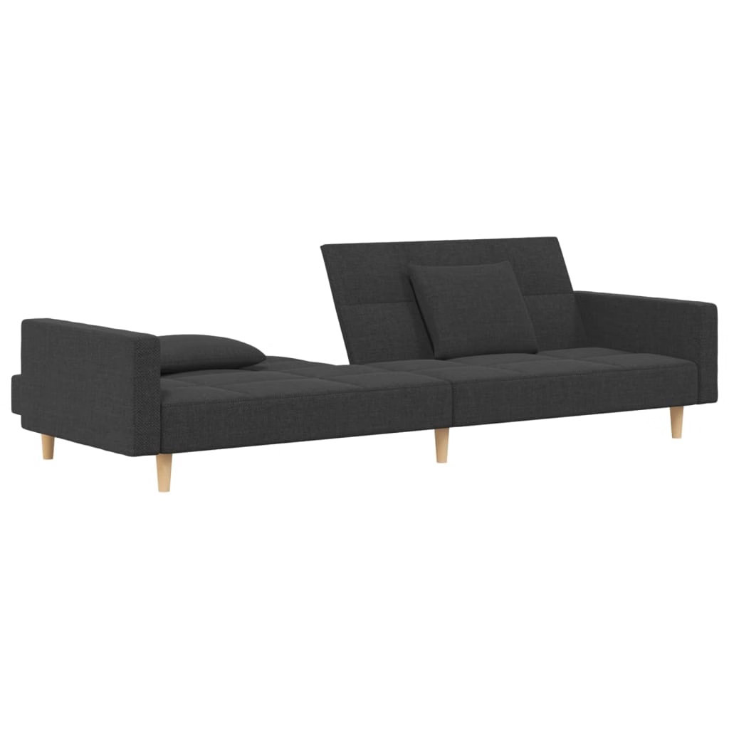 Sofa Bed Dark Grey 100% polyester fabric, wood, plastic Standard