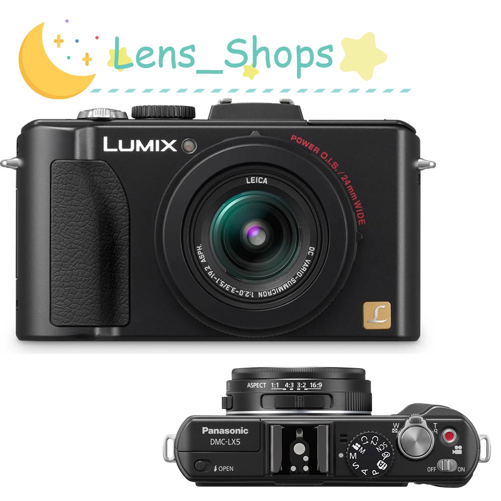 Panasonic LUMIX DMC-LX5 Digital Camera 10.1MP 3.8x Optical Zoom Black Auto Focus