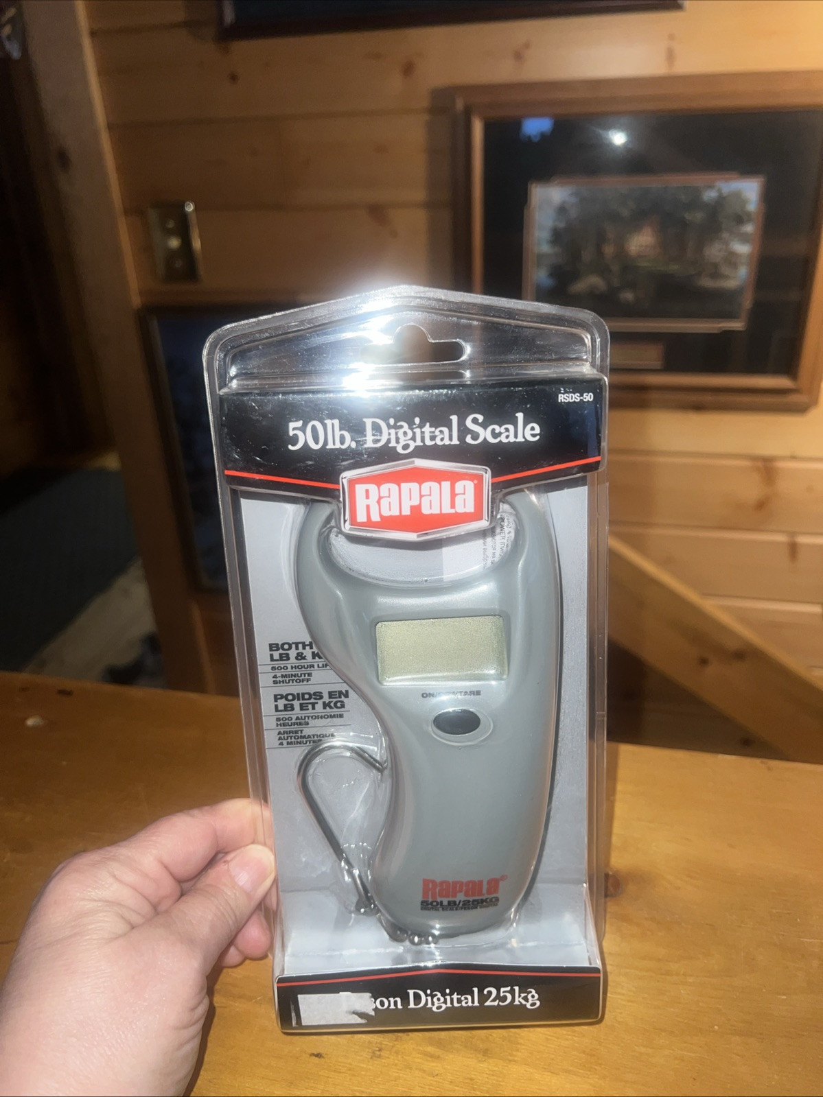 Rapala Sportsman's 50lb LB/KG Digital Scale RSDS-50 New-Fast Shipping