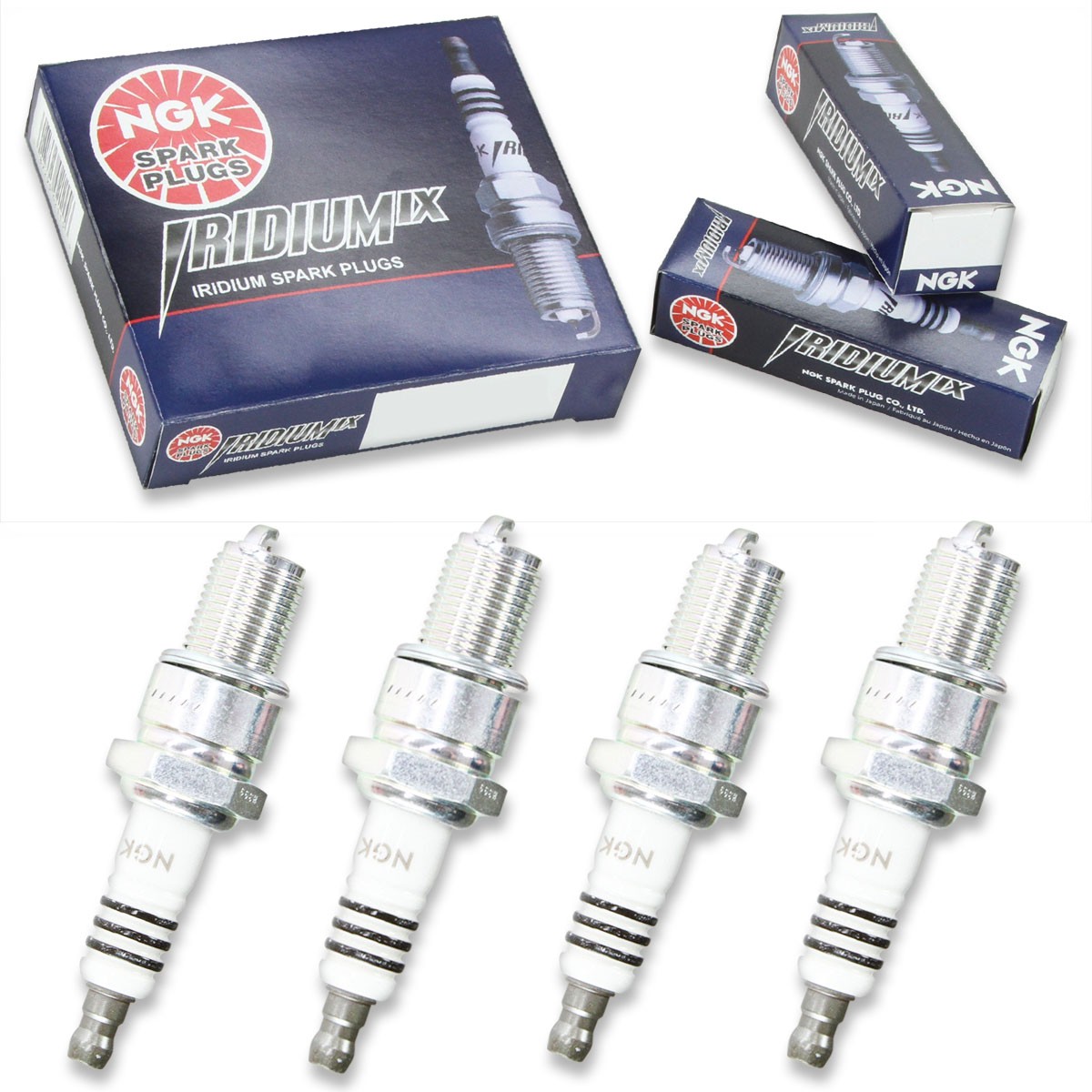 4pcs 85-88 Polaris Trail Boss 250R/ES NGK Iridium IX Spark Plugs 244cc 14ci vb