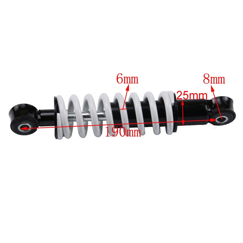 450lb 190mm Rear Shock Suspension for Moped Scooter Mini Dirt Pocket Bike ATV