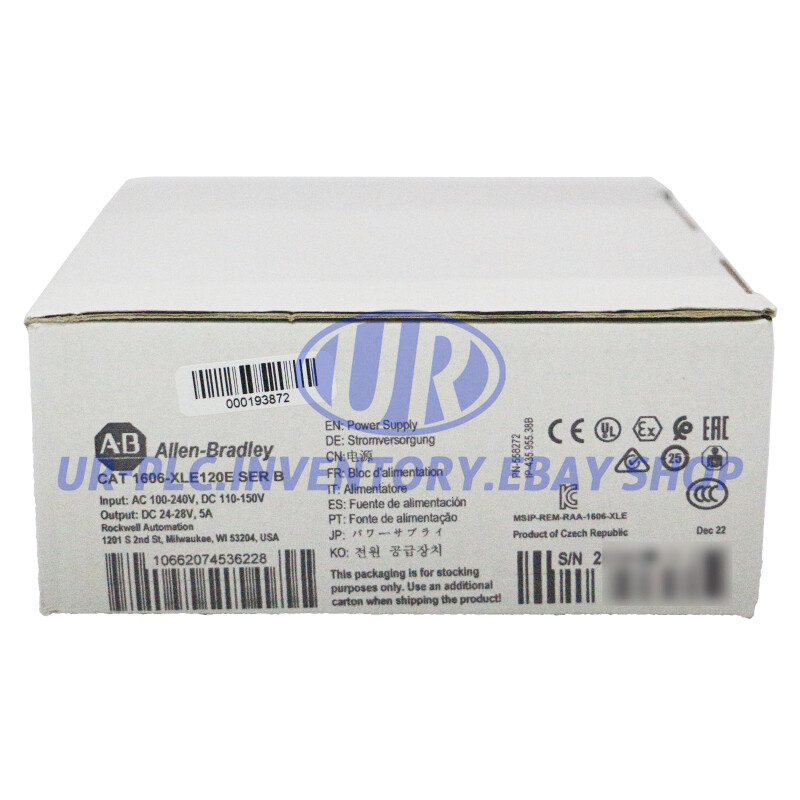 New Factory Sealed AB 1606-XLE120E SER A DC Power Supply 1606XLE120E