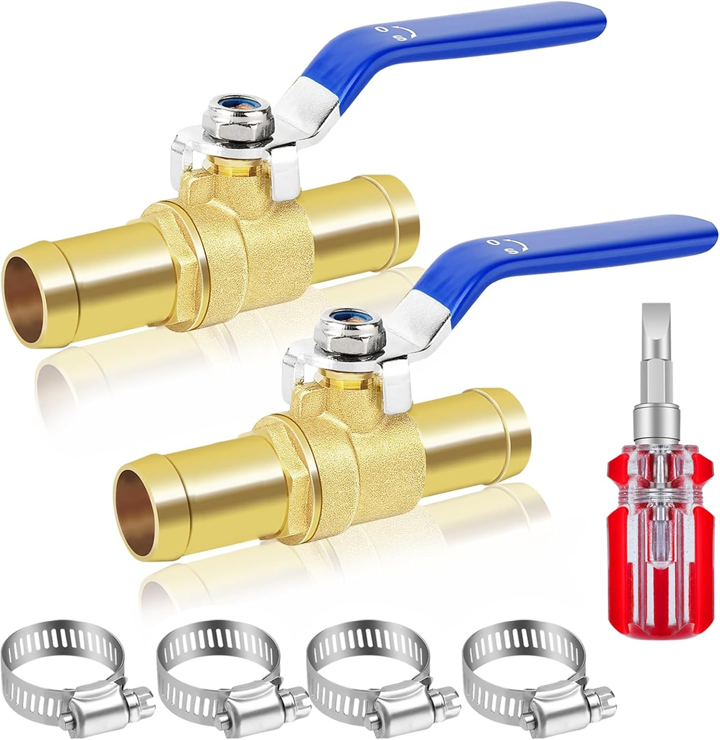 5/8 Heater Hose Shut off Valve, 2Pack In-Line Shut off Valve for 5/8? Heater Hos