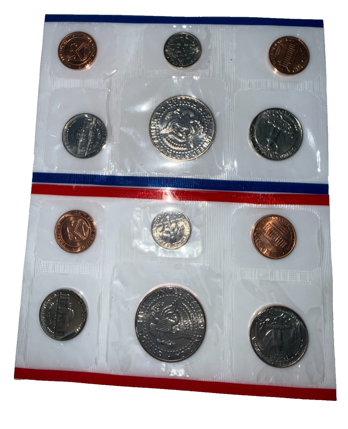1988 US Uncirculated Mint Set 10 Coins Original Cello Pack "As Pictured"