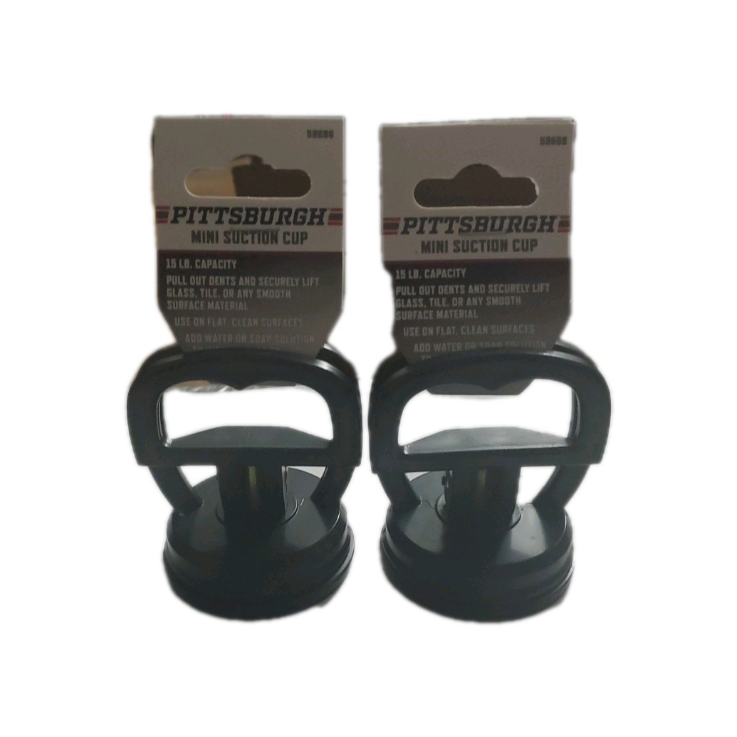 TWO Pittsburgh Mini Suction Cups--15 Pound Capacity, Perfect For Small Car Dents