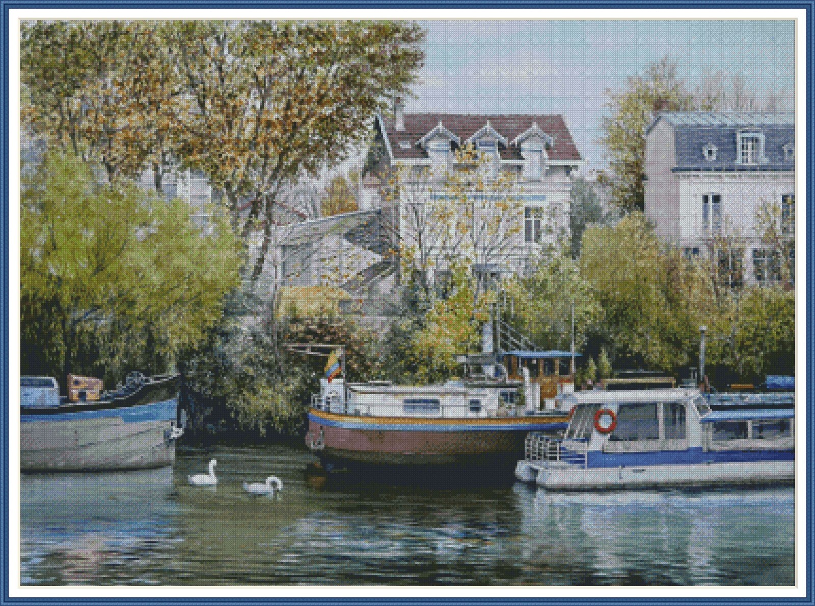 Good morning 848 Chart Counted Cross Stitch Pattern