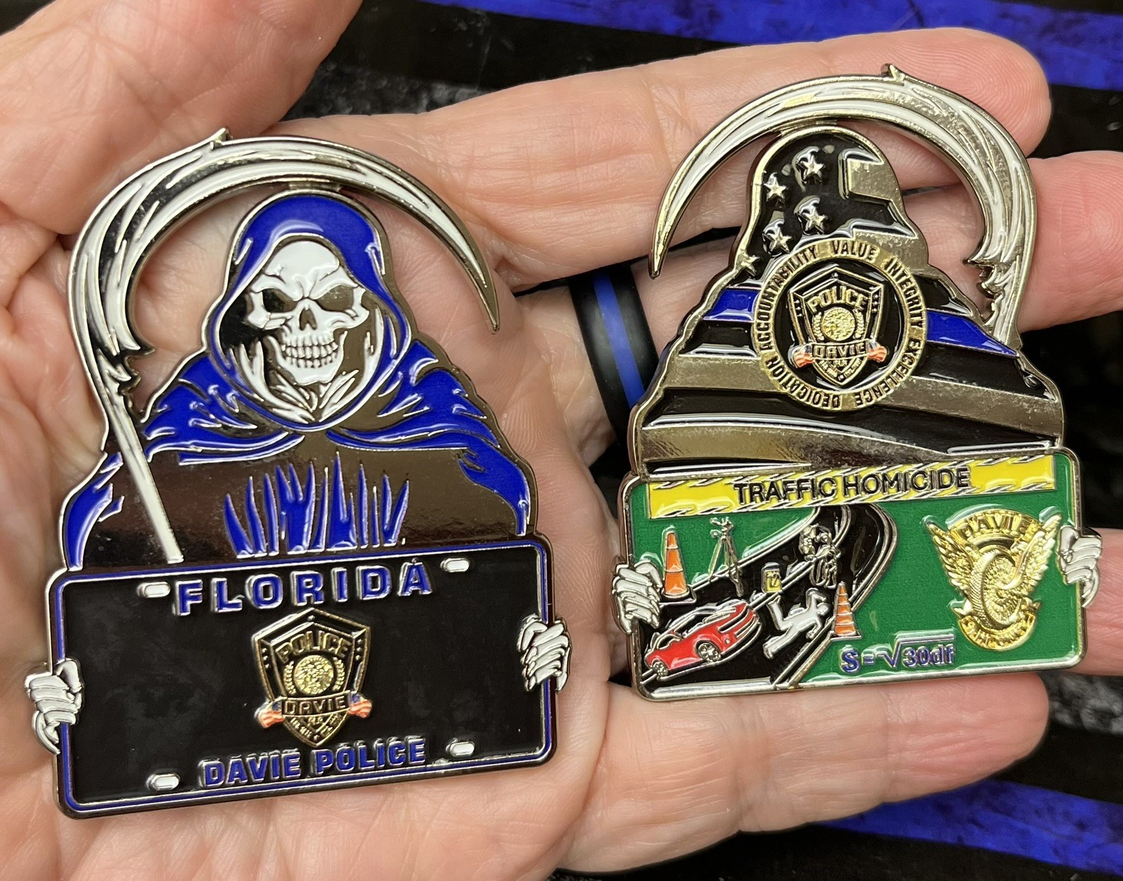 Davie Police Department Traffic Homicide Challenge Coin