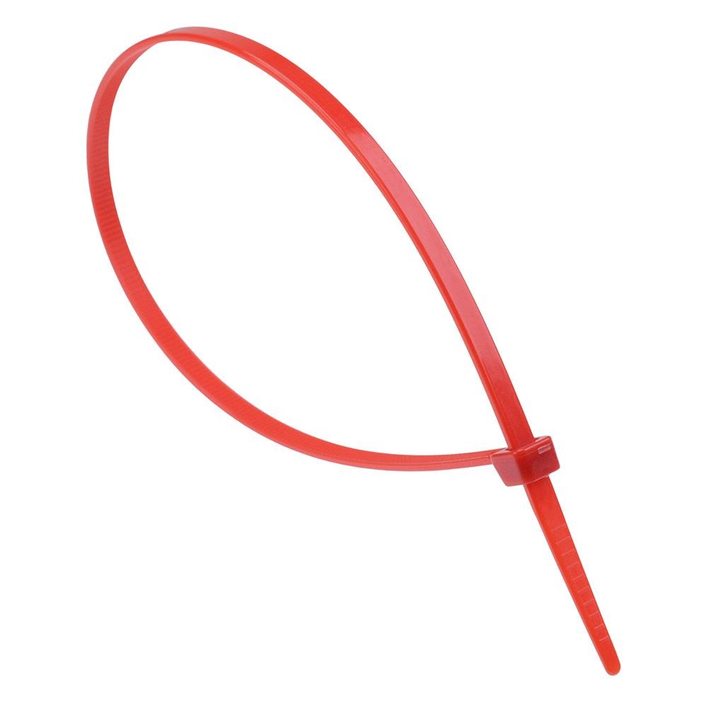 4.8mm x 300mm Red Zip Cable Tie - Pack of 100