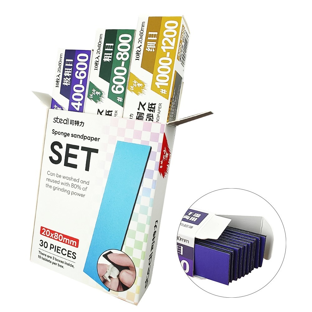stedi Sanding Sponge for Model Gundam Building, Hobby ModelTools Dry and wet use