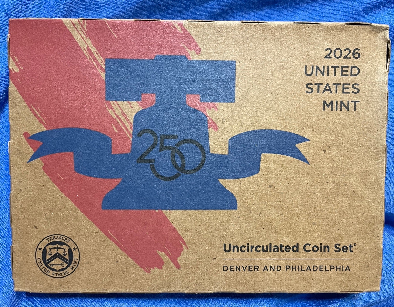 1776-2026 Semi Q US Mint Uncirculated P&D Set UNOPENED Dual Date Penny Cent 26RJ