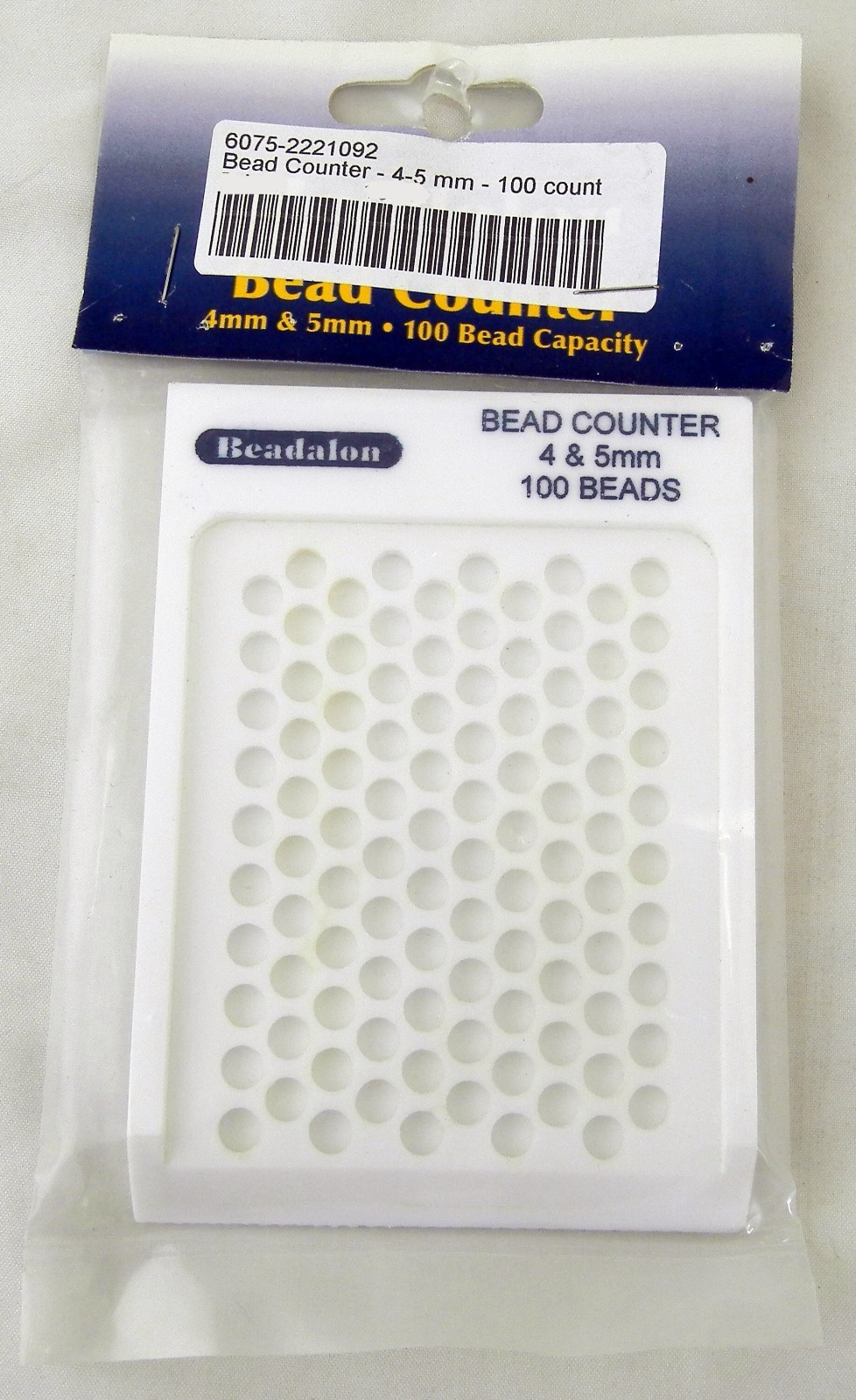 Bead Counter for 4 & 5 mm, 100 Beads - Beadalon #222A-092