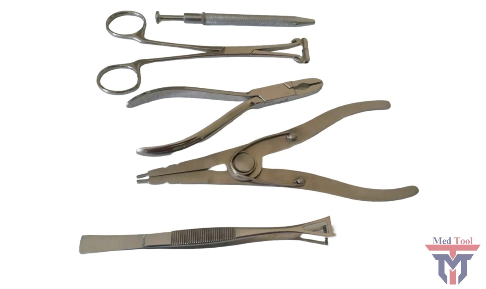 5 Pieces Body Piercing Instruments kit Tools Penington Forceps