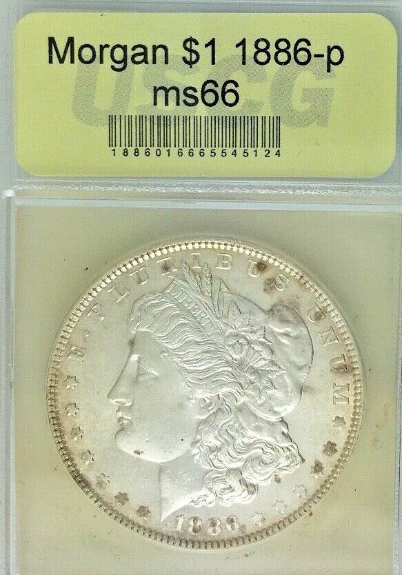 *1886-P $1 USA* "MORGAN SILVER DOLLAR"