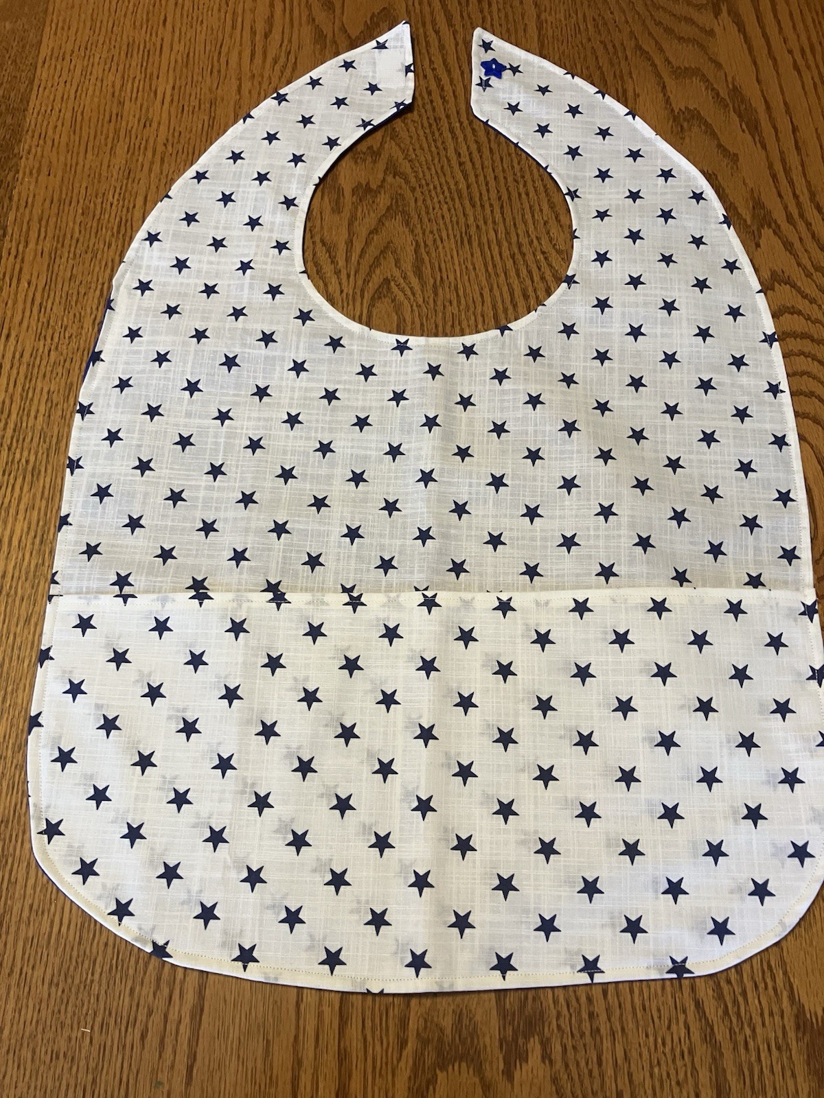 Adult Bib Clothing Protector with Pockets Handmade Elderly Handicapped Disabled
