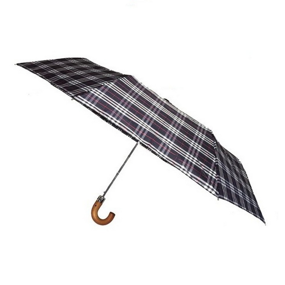 Rainbird Compact Automatic Folding Umbrella Tartan Blue