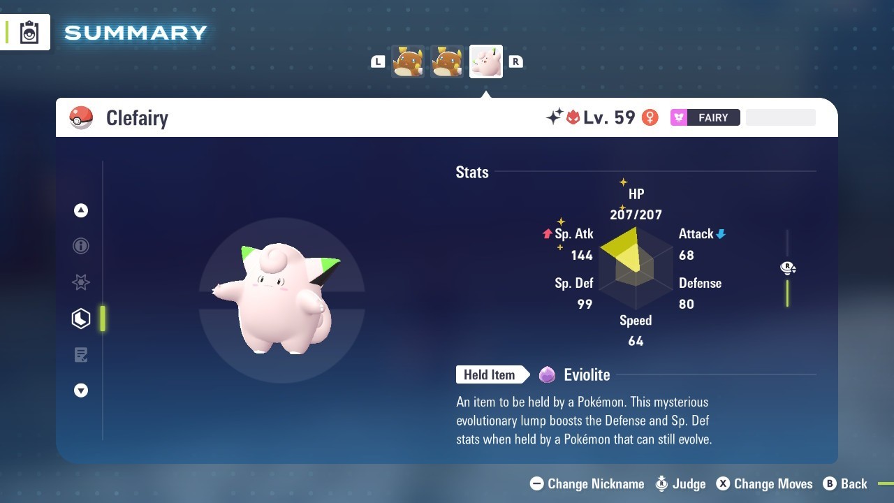 Pokémon Legends: Z-A Shiny Clefairy 6iv ✨Max EV✨ALPHA