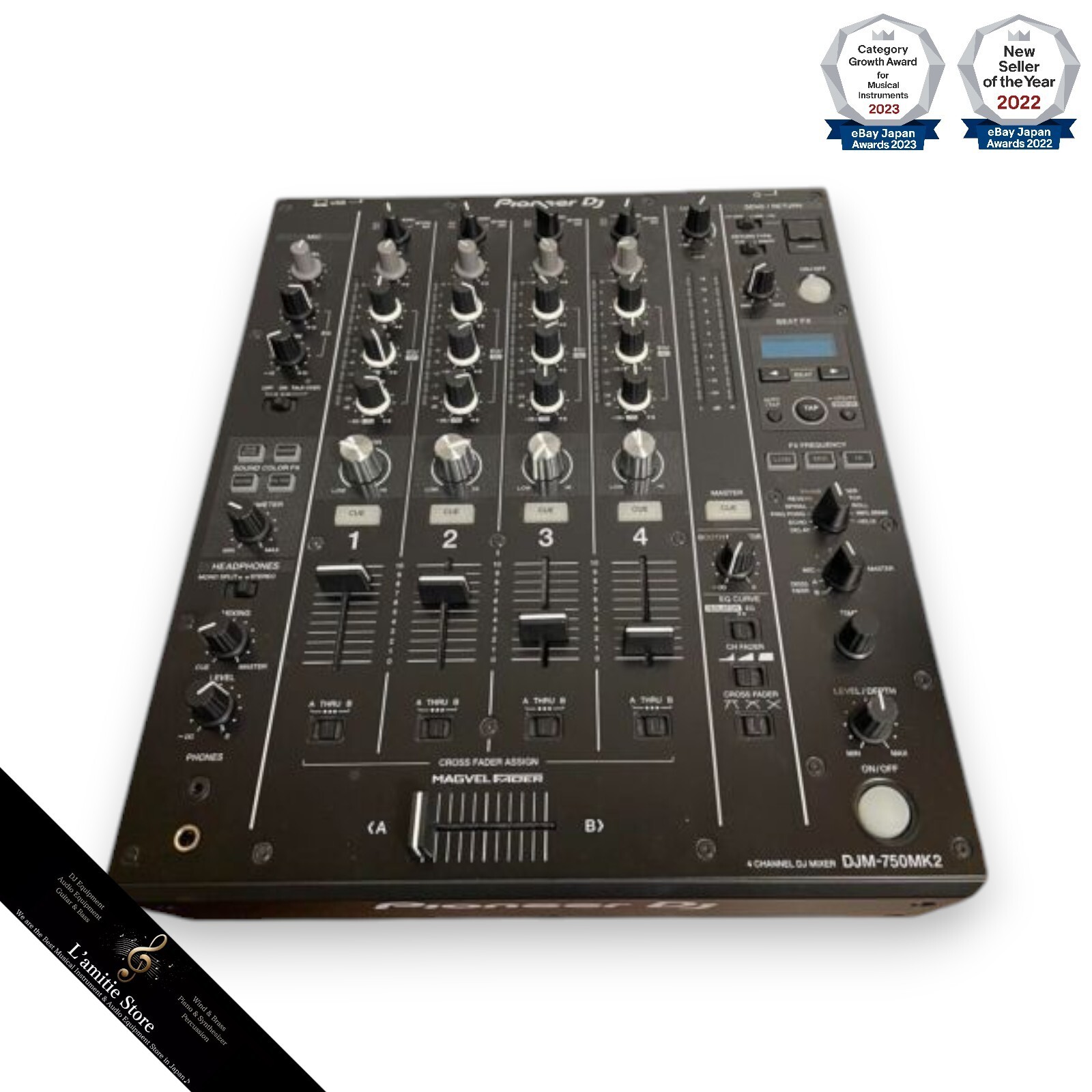 Pioneer DJM-750MK2 Pro DJ Mixer Rekorodbox 4-Channel DJM750MK2 750 MK2 MINT JP