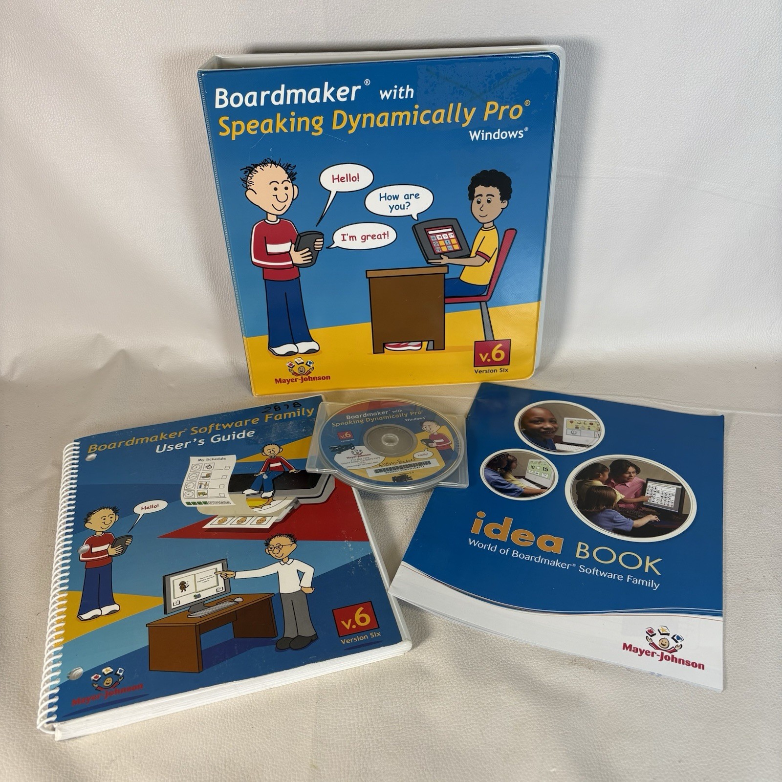 Boardmaker Plus English Version 6 English 2 Disks,Manual & Binder