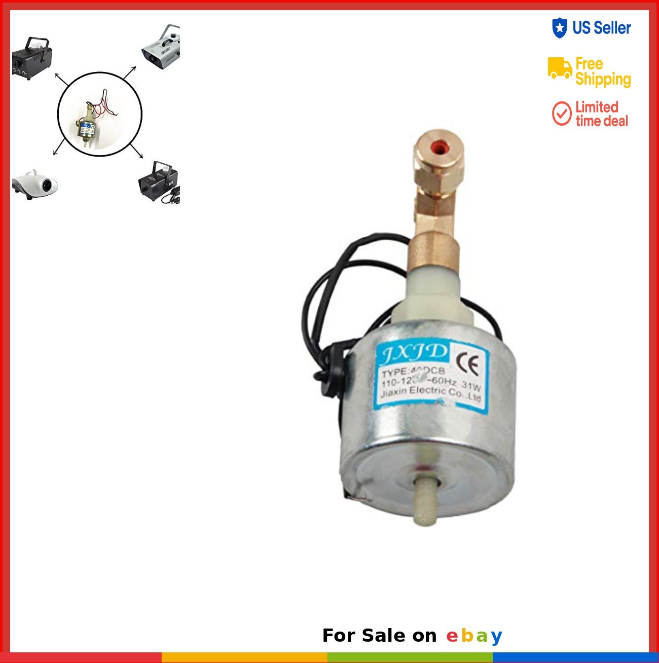 Fog Machine Oil Pump 110-120V AC 31W 18W For 400 500 900 1500W Smoke Machine