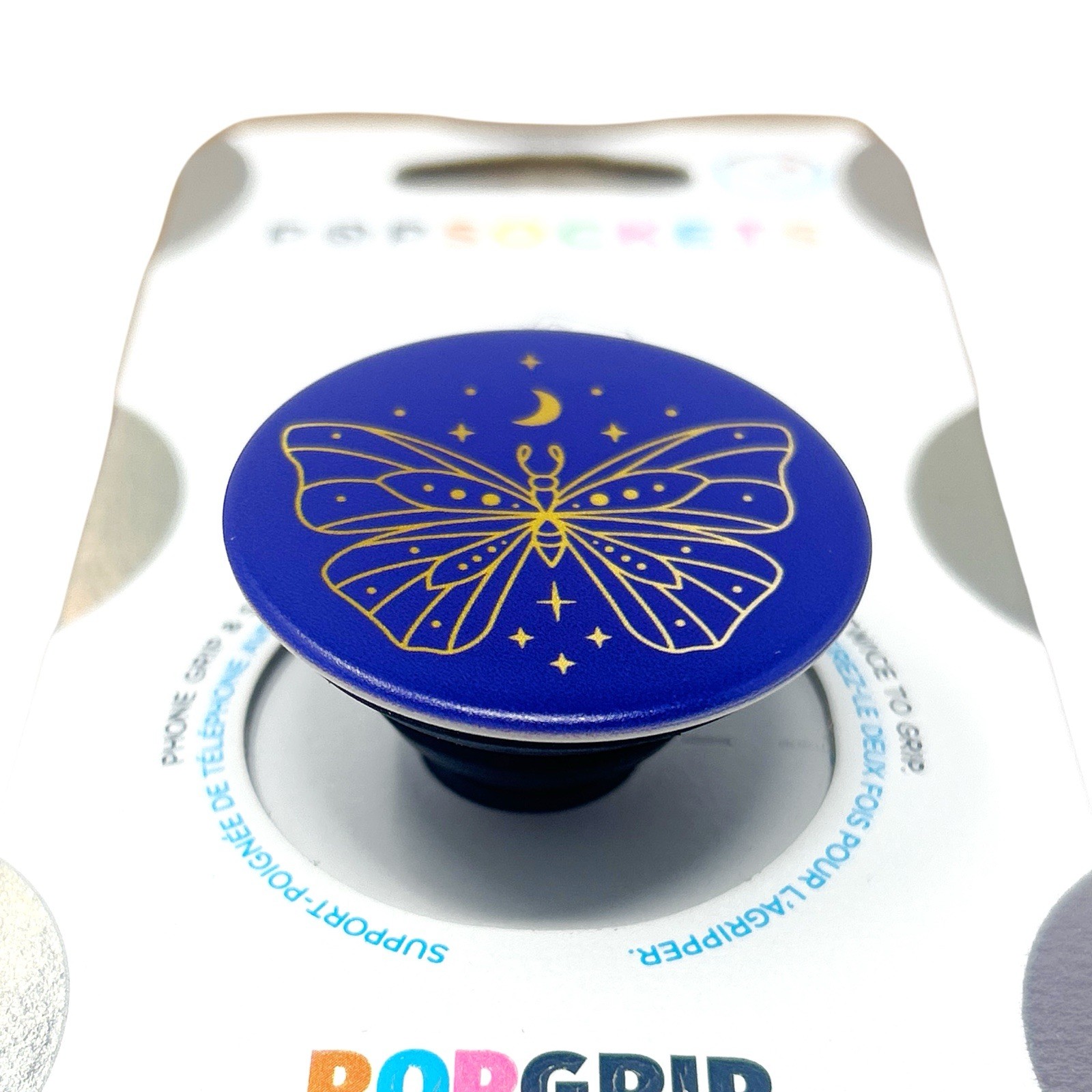 PopSockets PopGrip Premium Phone Grip & Stand - Vibey Butterfly - Constellation
