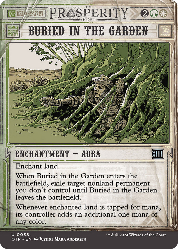 x4 Buried in the Garden OTP Breaking News MTG 38 UNCOMMON M/NM 4x