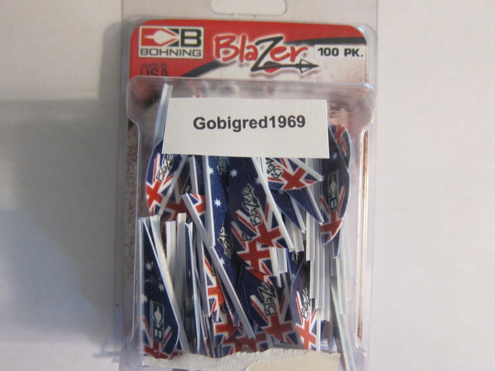 NEW Bohning Blazer Vanes - 2" - AUST FLAG - 100pk - 10832AUSF2  FREE SHIPPING