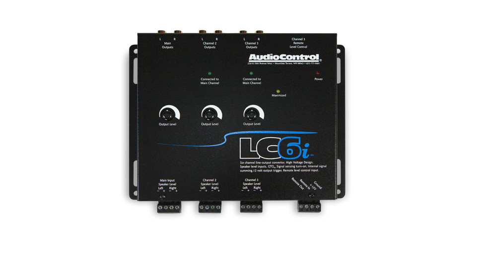 AUDIO CONTROL LC6i / 6 CH LINE OUT CONVERTER w/ INTERNAL SUMMING - BLACK **NEW**