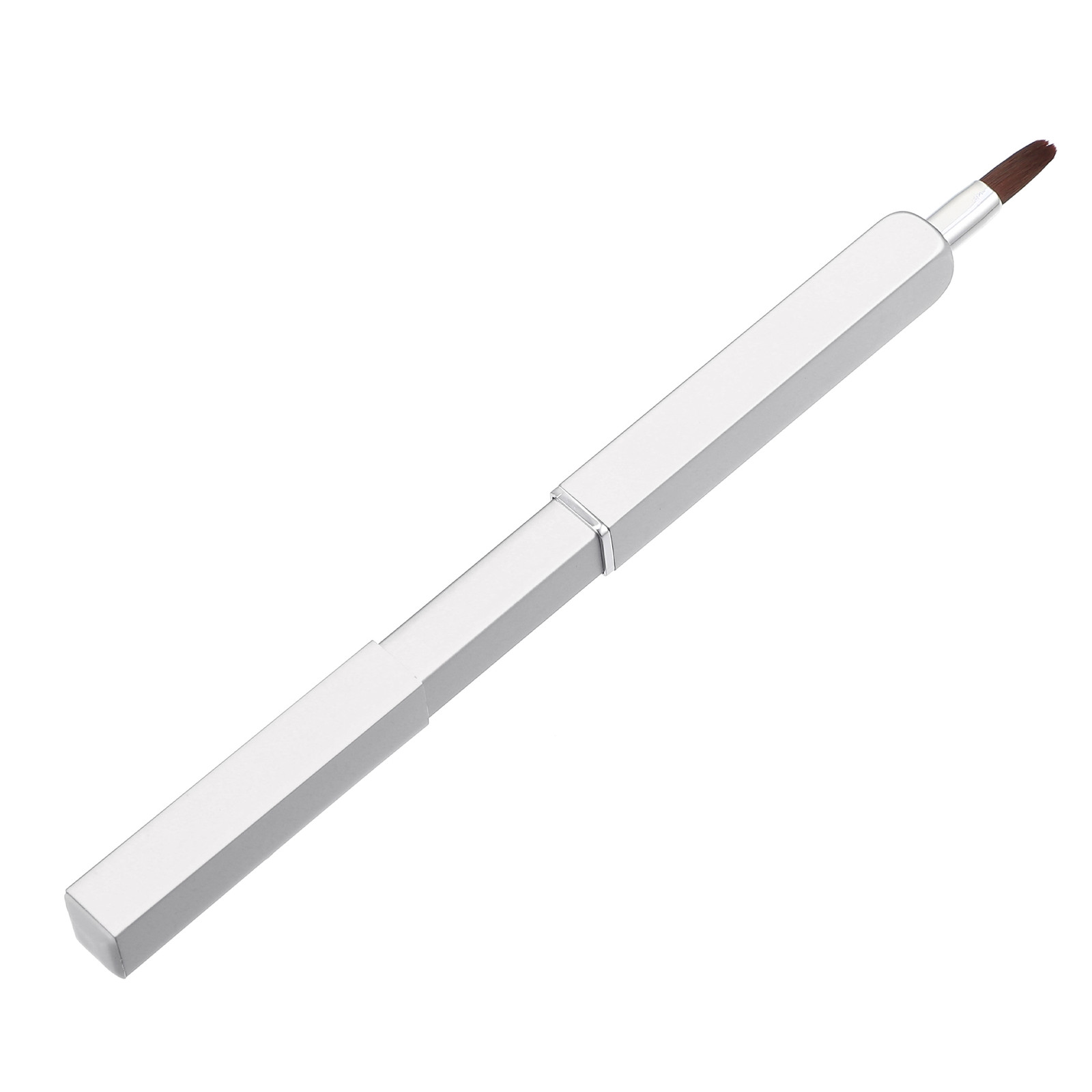 1pcs Lipstick Brushes Makeup Brush Tool Applicators Set Square Shape Silver Tone