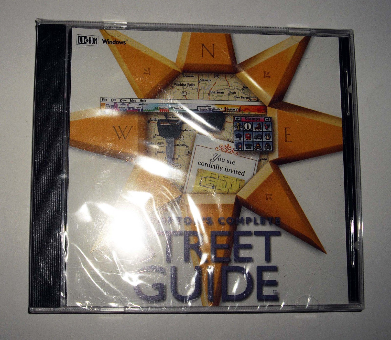 NEW SEALED PC Software Compton's Complete Street Guide Vintage 1995 Win 3.1 95