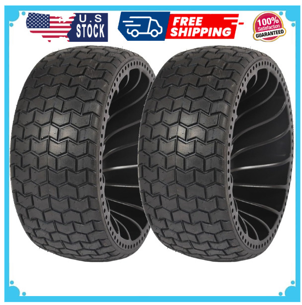 MARASTAR 31426-2PK 15x6.00-6 Tire and Wheel Assembly, Flat-Free Flex Tire, Re...