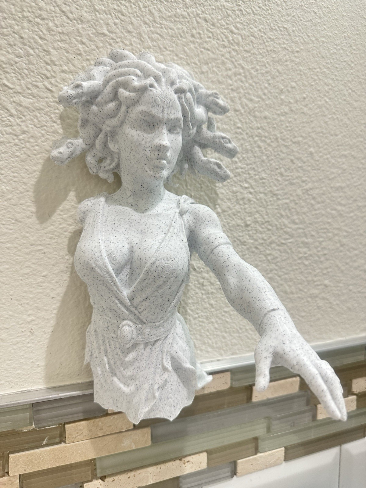 Medusa Head Of Snakes 9x6 Sculpture Statue Wall Mount Hang Greek Mythology Decor