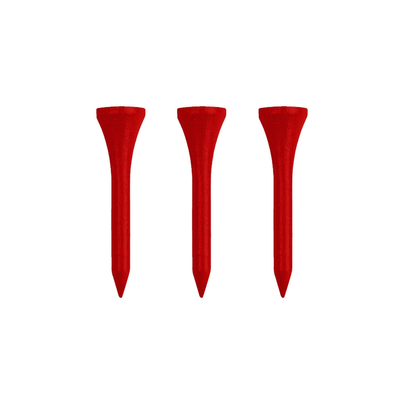Izzo Wood Golf Tees (200 Pack) 1.75 Inches Red