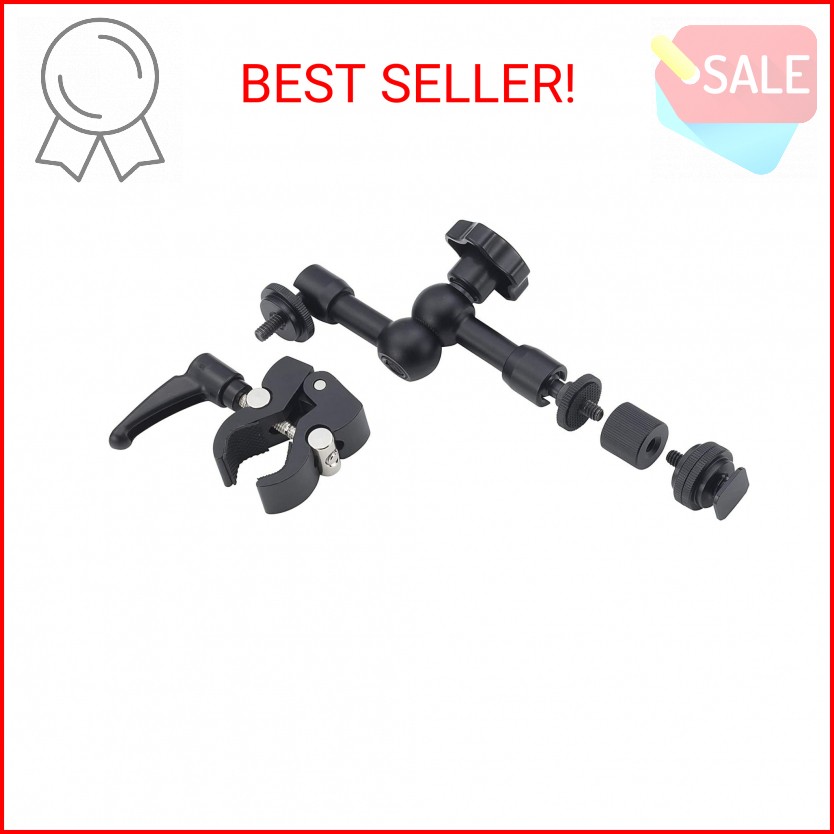 Zoom HRM-7 Handy Recorder Mount, 7-inch Arm, Clamp Mount, Designed to be Used Wi