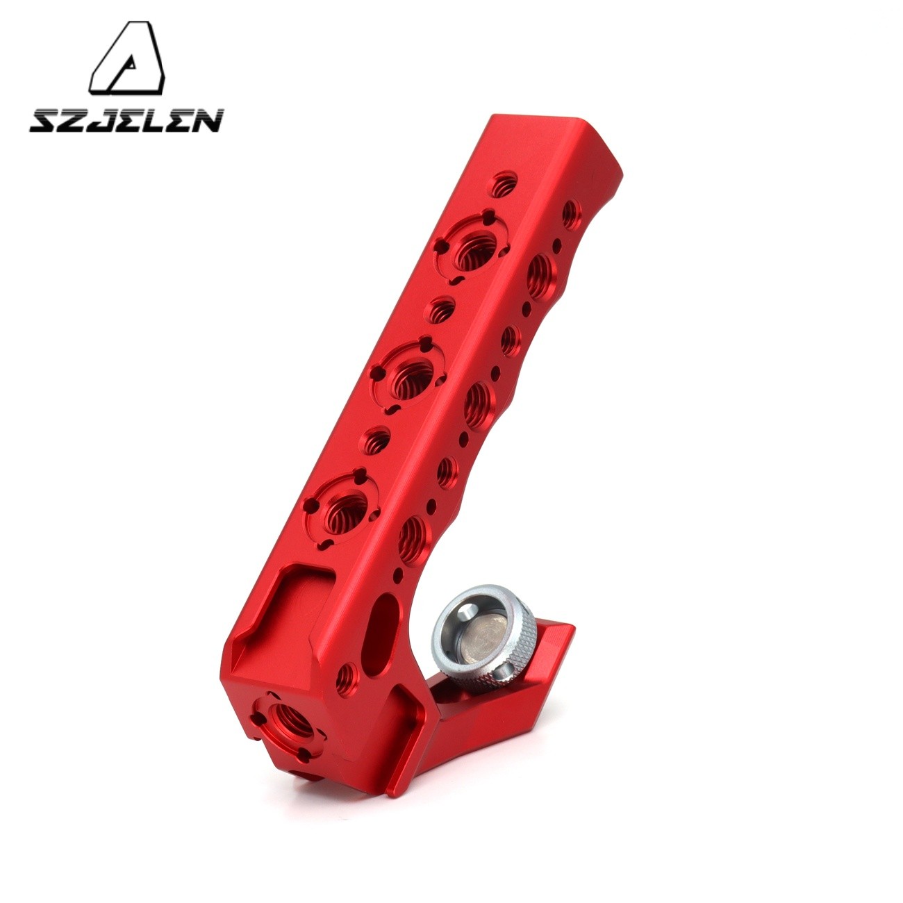 Top Handle with 3/8" Screw Locating Pins for DSLR Camera Cage with 3 Cold Shoe