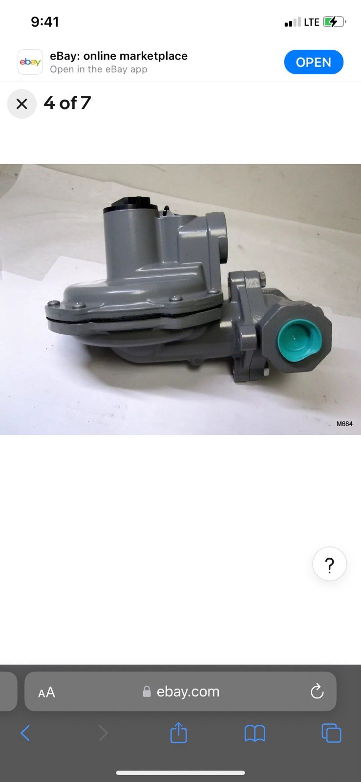 Case Of 8 Sensus Gas Regulators model 496