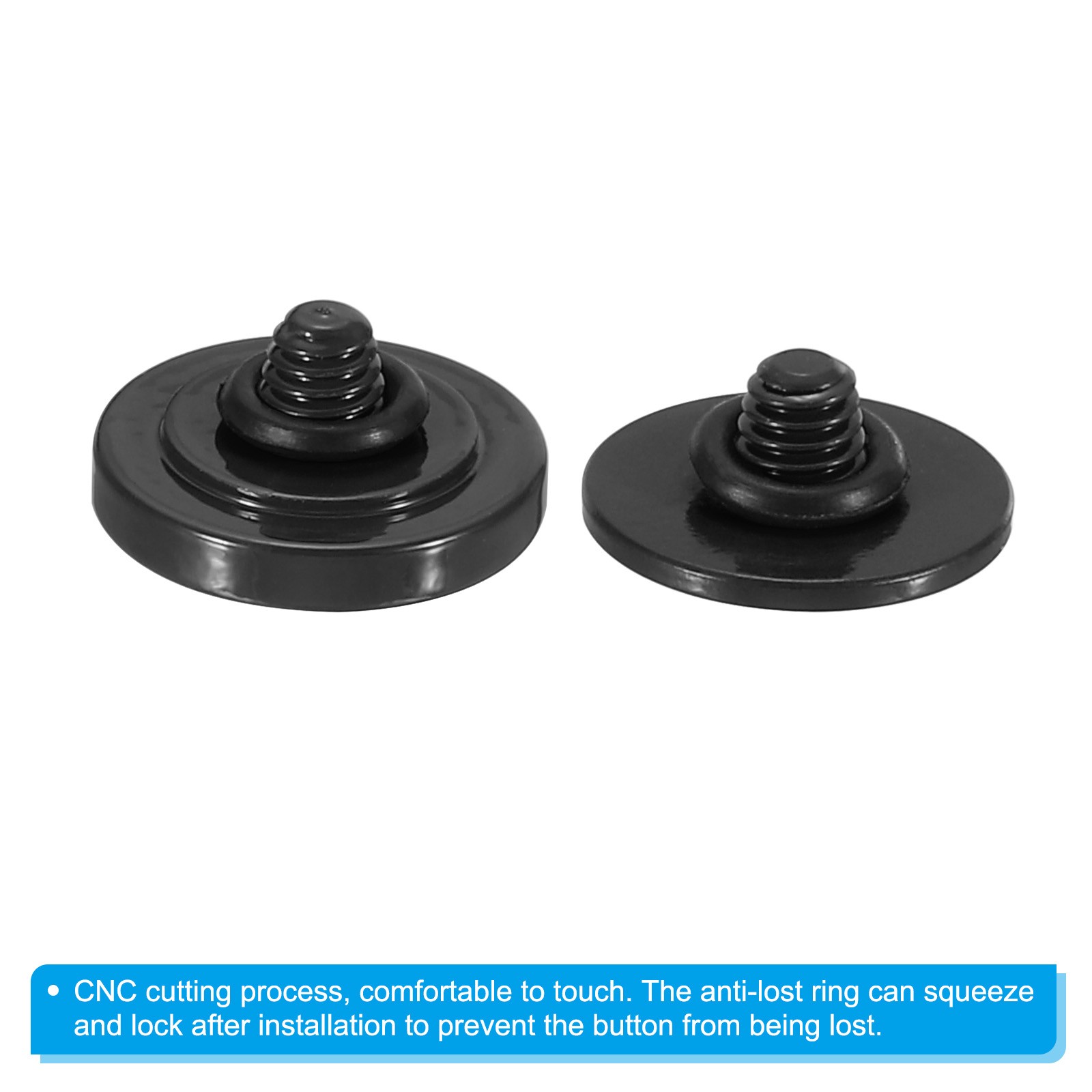Soft Shutter Release Button Pure Copper Camera Shutter Button, Black 4pcs
