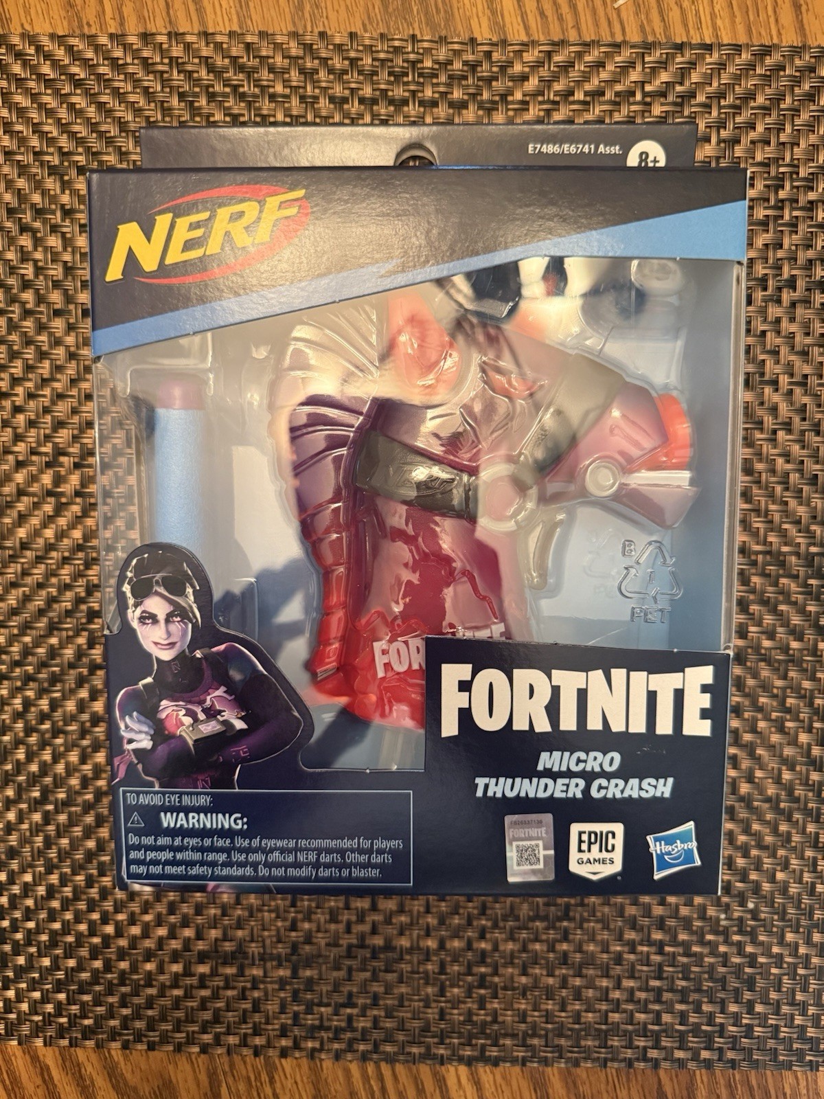 New Nerf Micro Shots Fortnite Micro Thunder Crash Blaster Dart Gun NIB Sealed