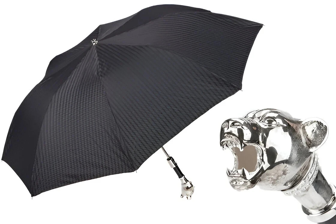 Pasotti Vintage Panther Folding Umbrella with Gift Box included New