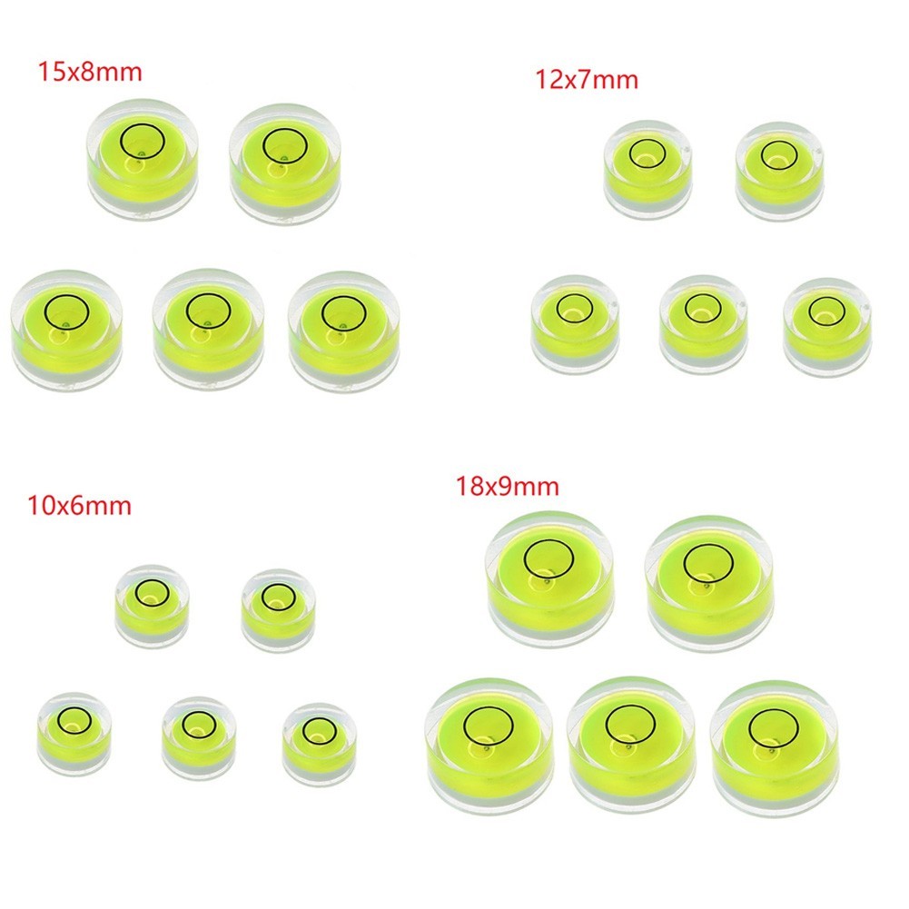 5 X Round Bubble Level Mini-Spirit Level Bullseye-Level Measurement Instrument