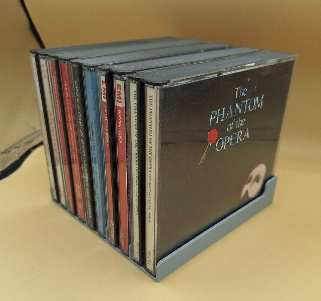 PS1 / CD Multi Disc Case Organizer Tray, 5 or 10 Slots, 3D Printed