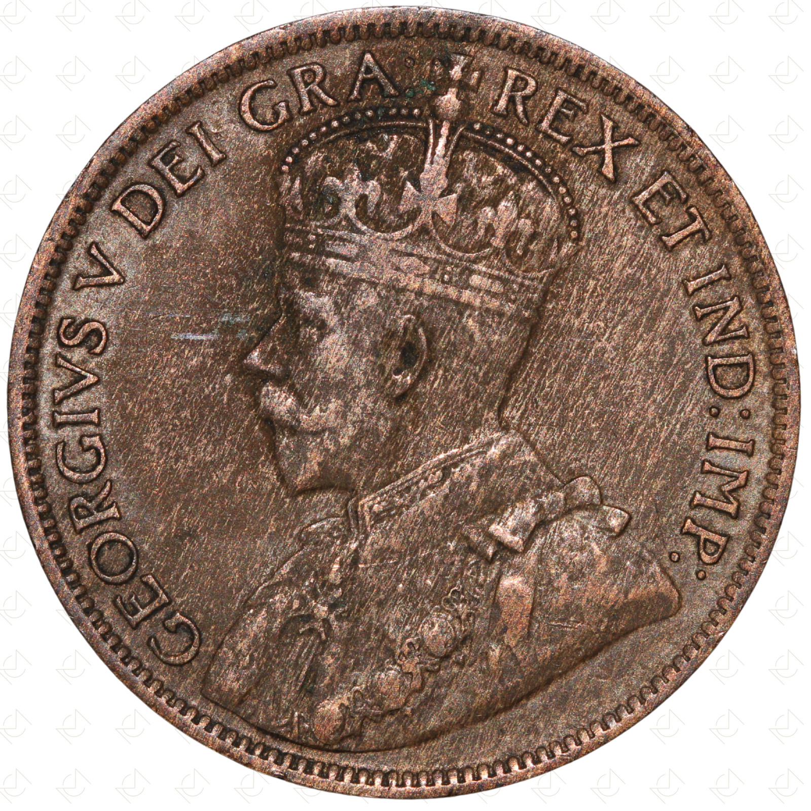 1917 Canada George V 1 Cent Coin – Bronze