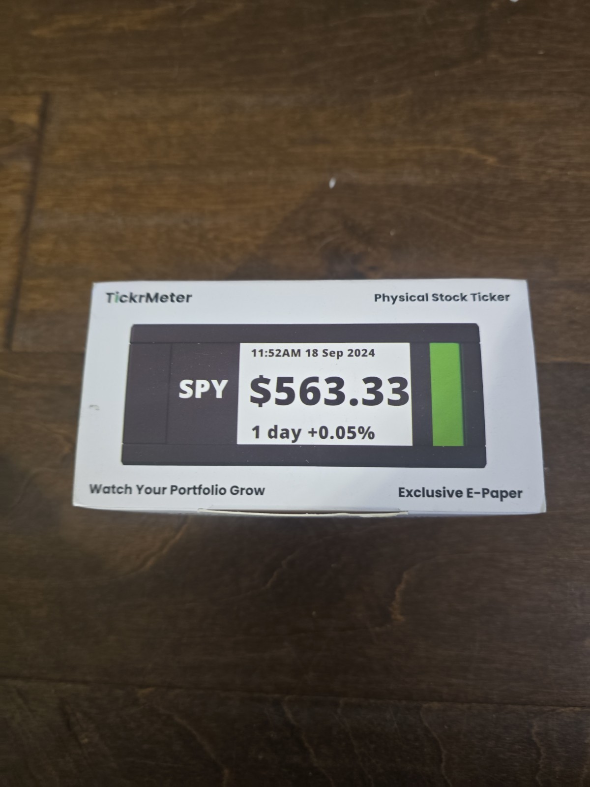 TickrMeter Real-Time Stock and Crypto Ticker Display for Computer Desktop Setup