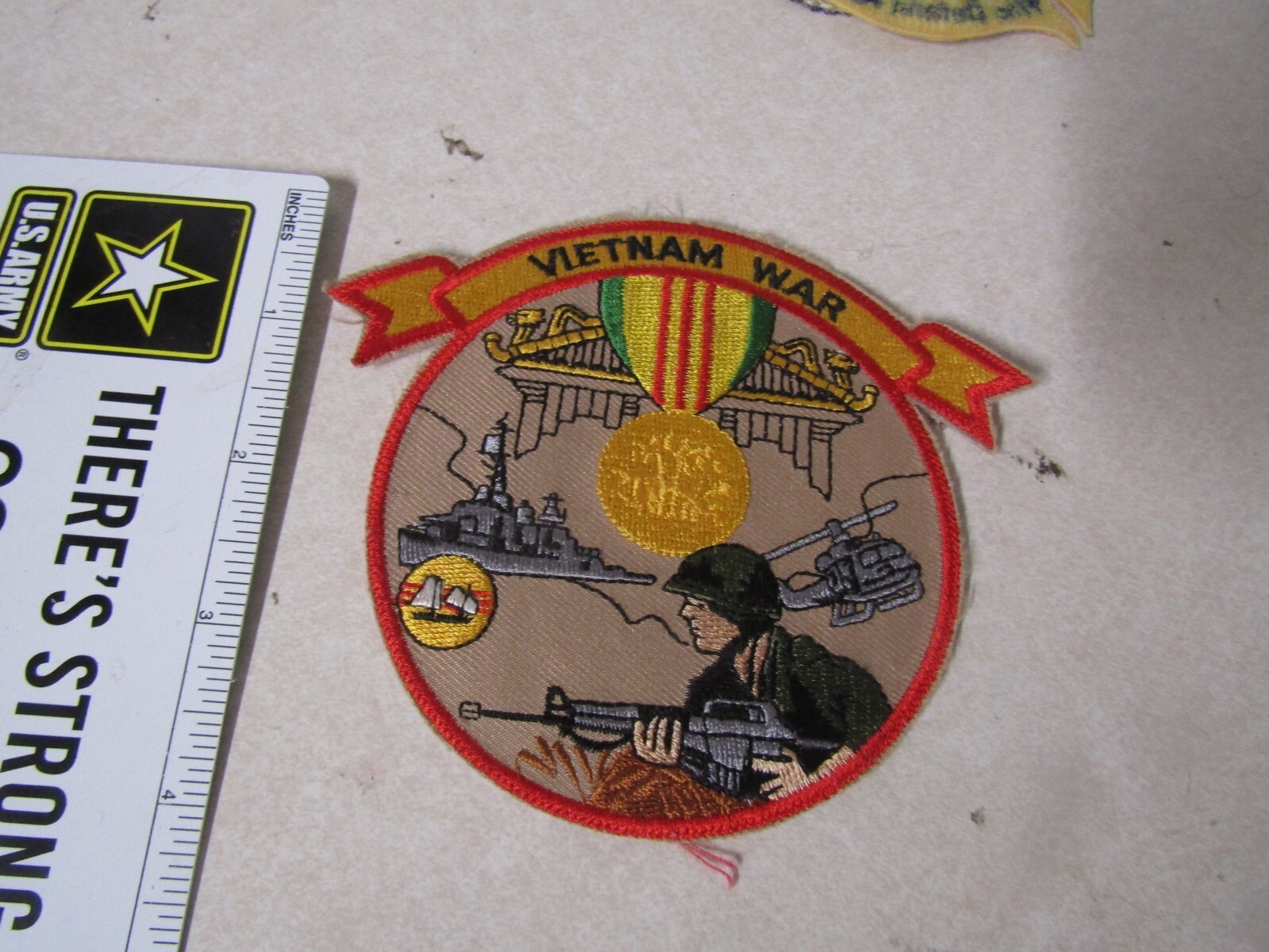 MILITARY PATCH OLDER SEW ON THE VIETNAM WAR VERY NICE