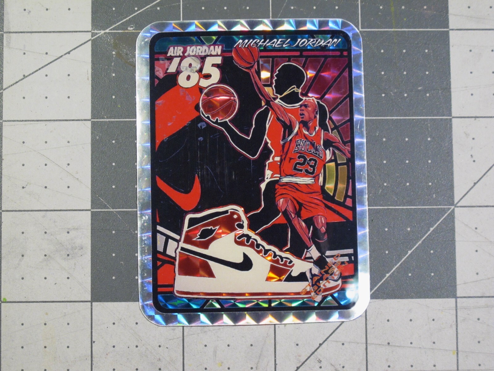 vtg 1990s vending prism sticker - Michael Jordan Air '85 v3 last one