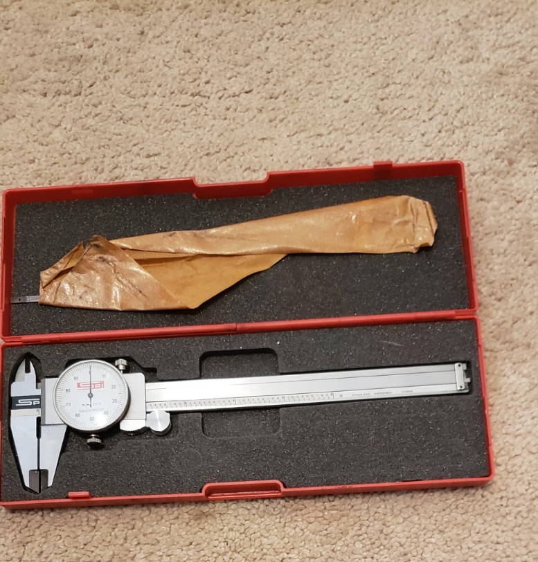 SPI DIAL INDICATOR 6" SHOCK PROOF 0.001 IN NICE CONDITION W/ CASE